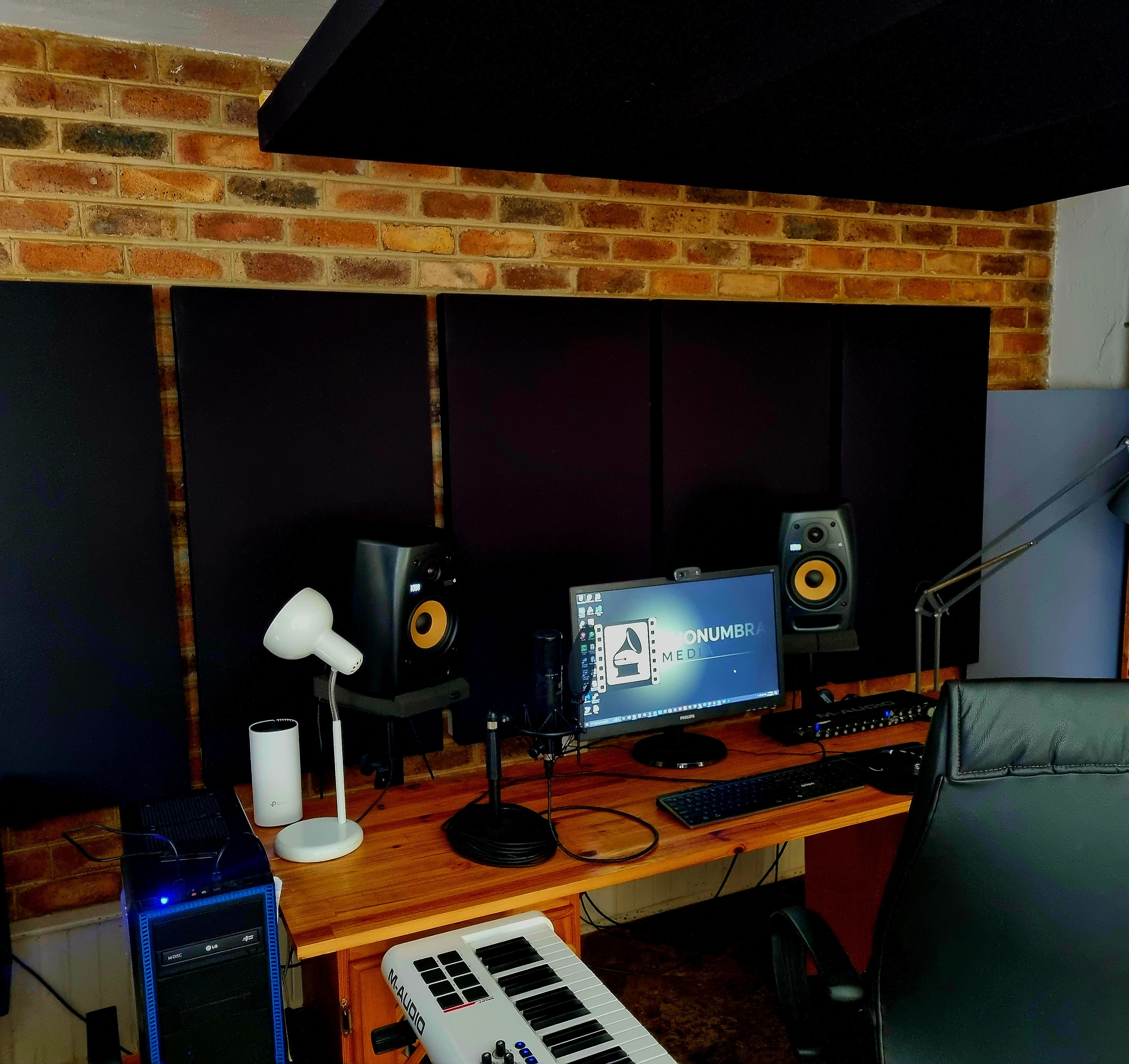 Phonumbra studio workspace